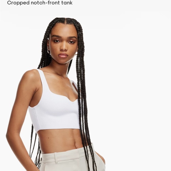 Babaton Sculpt Knit Notch Tank - Picture 4 of 8